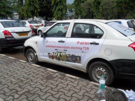 Cab Taxi OOH advertising in ,Guwahati, Assam, India